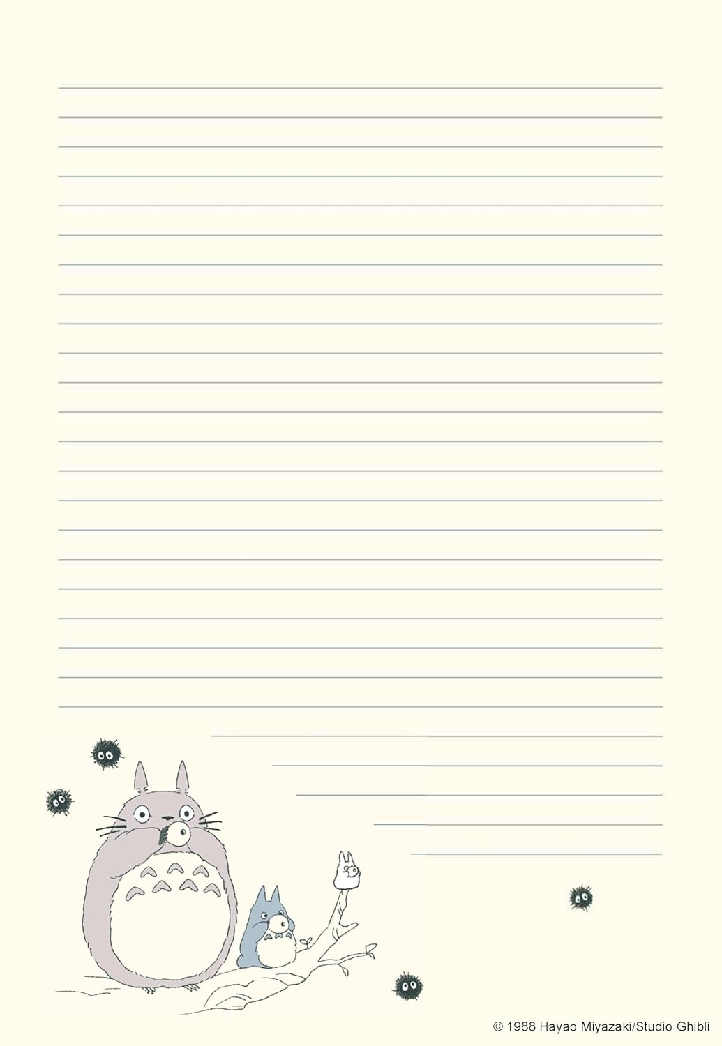 Studio Ghibli My Neighbor Totoro Stationery Set, Karten
