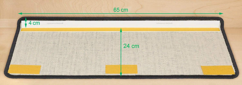 Metzker Stufenmatten Ariston kombinierbar mit Teppich Läufer Kaffeebraun Rechteckig 15er Set Stufenm