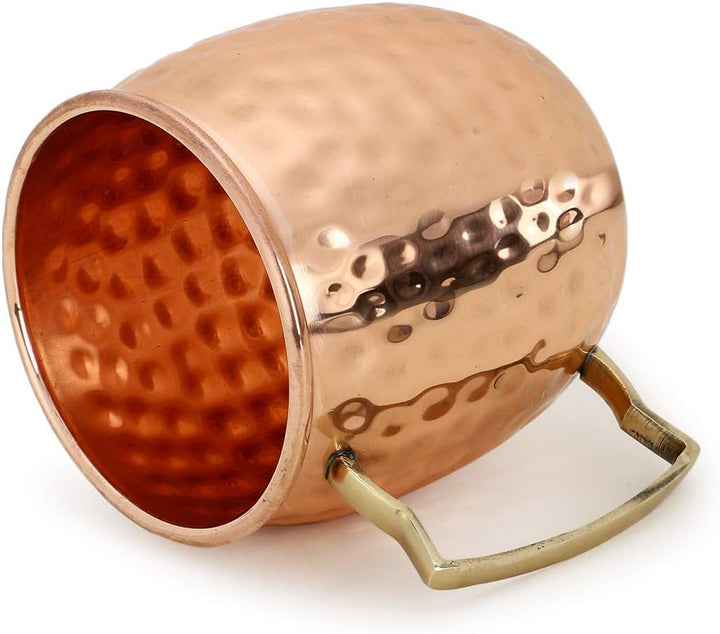 Zap Impex Moscow Mule Tassen Kupfertassen Messinggriff Ideal für jedes gekühlte Getränk zur Unterhal