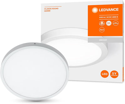 LEDVANCE LED Panel-Leuchte, Leuchte für Innenanwendungen, Kaltweiss, Länge: 60x60 cm, Planon Round 4