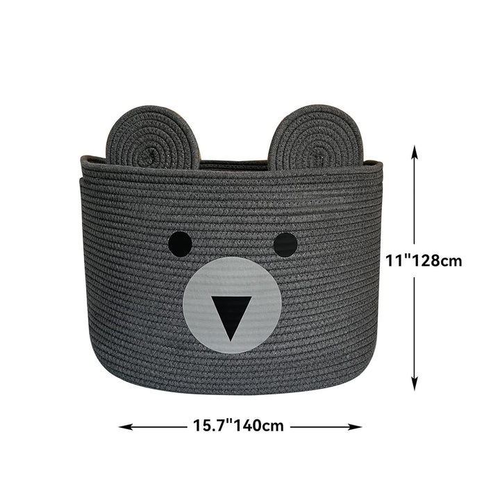 Aufbewahrungskorb Kinder, Baby Spielzeug Baumwollseil Aufbewahrung Korb Geflochten, WäSchekorb Klein