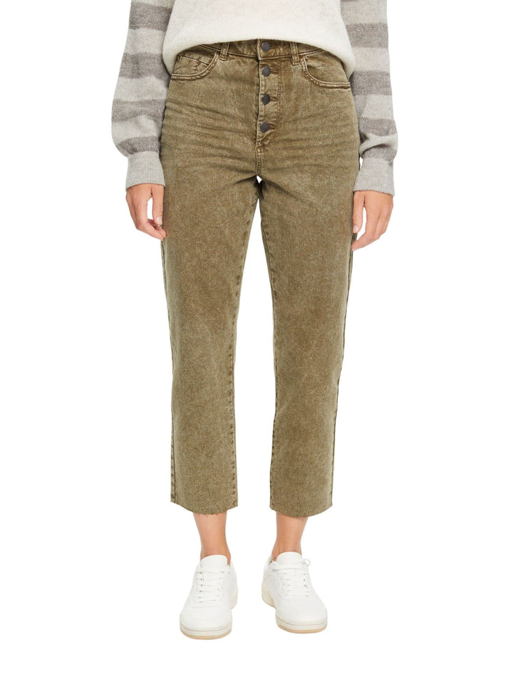ESPRIT Damen Hose, 350/Khaki Green