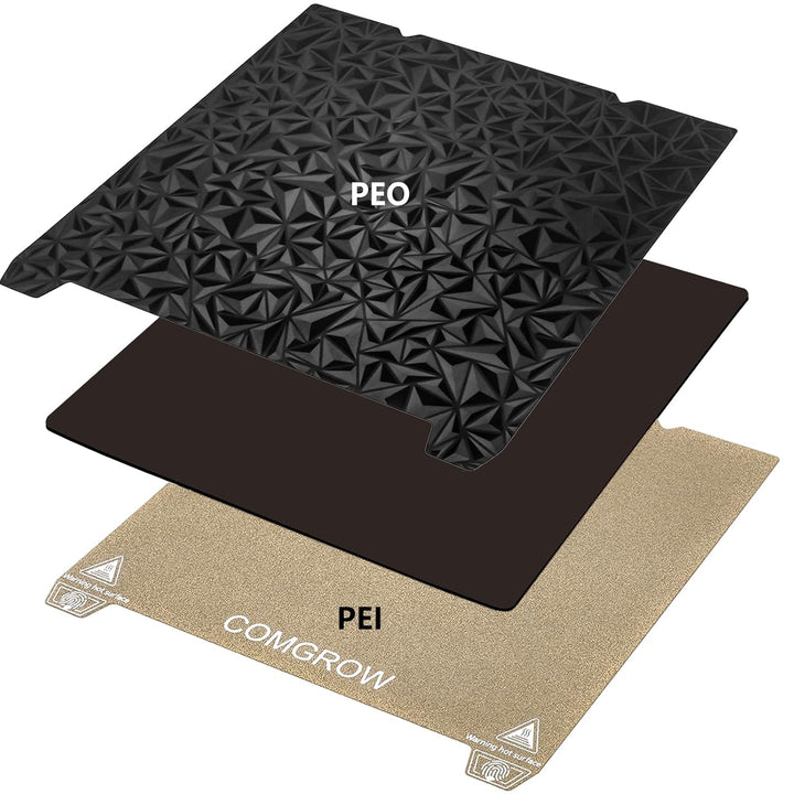 Ender 3 V3 SE Doppelseitiges PEO/PEI Blatt, glattes PEO und strukturiertes PEI magnetisches beheizte