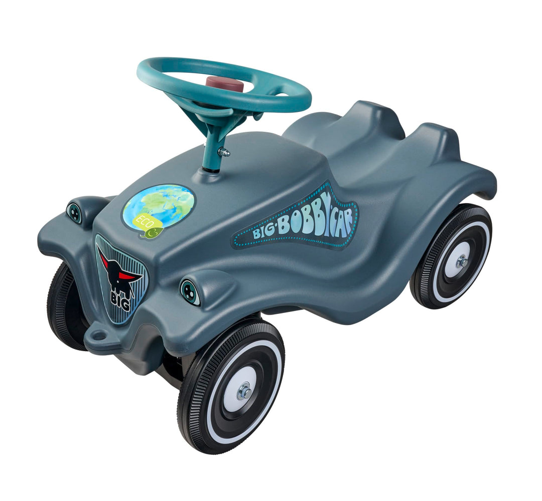 BIG Bobby Car Classic Eco - Rutschauto ab 1 Jahr aus Recycling-Material mit Lenkrad und Hupe, für Ki