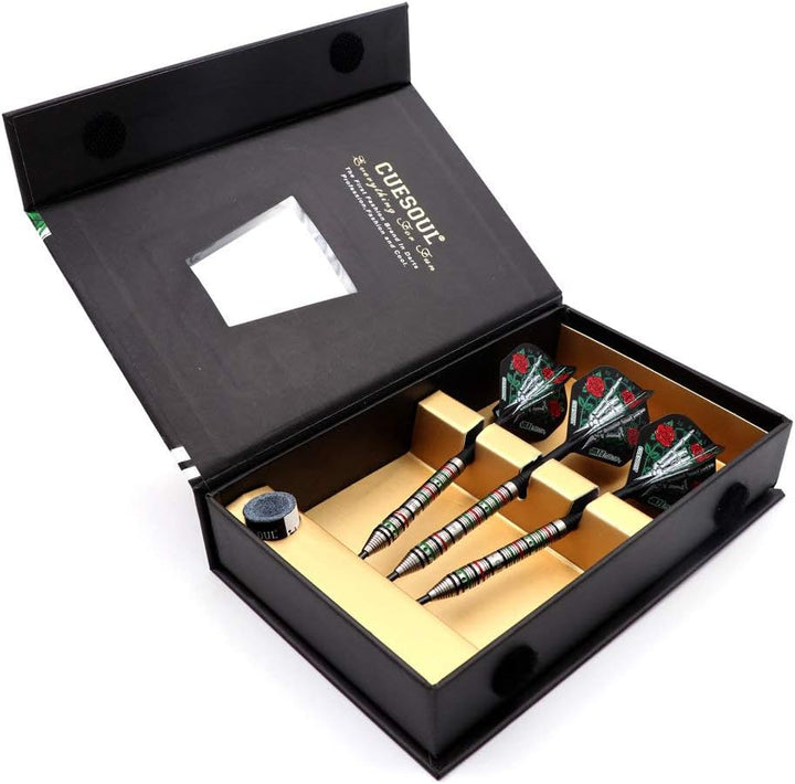 CUESOUL Jazz-Metal 21/23 / 25g Stahlspitze 90% Wolfram Dart Set mit integrierten ROST Flights CSJM-J