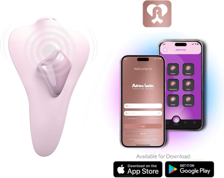 Adrien LASTIC - Temptation PINK Clitoris Stimulator - Free APP