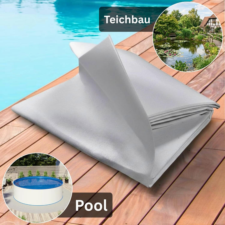 POOL Total Ovalbecken Bodenschutzvlies Spezial 400g (5,25 x 3,20m) 5,30x 3,20m, 5,30x 3,20m