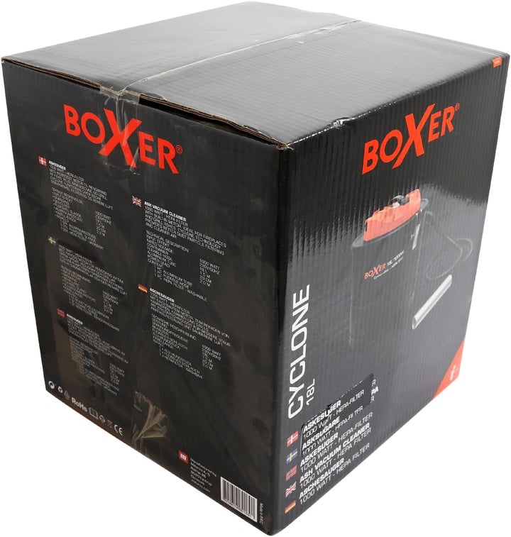 Boxer® Zyklon-Aschesauger 18L | 1000W Motor | HEPA-Filter | Zyklon-Technologie, L