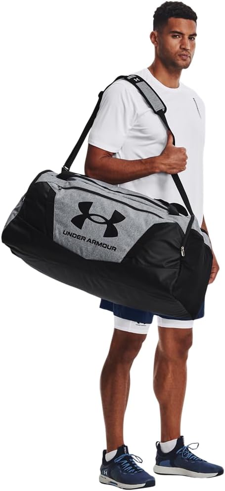 Under Armour Herren Undeniable Mittelgrosse Reisetasche, 58 L, Pitch Gray Medium Heather/Black Pitch