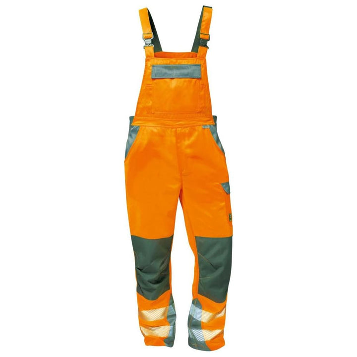 Elysee Warnschutz Latzhose"Metz" Grösse, 1 Stück, 48, orange/grau, 22739-48, 48