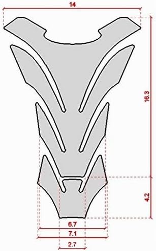 LABELBIKE 3D Aufkleber Motorrad Tankpad kompatibel mit Suzuki | GSX-R, Blau, Weiss, Schwarz, Harzsch