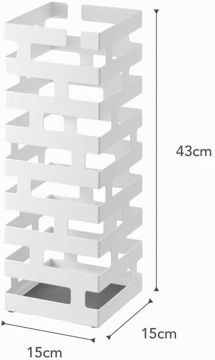 Brick Umbrella Stand Square - white Weiss, Weiss