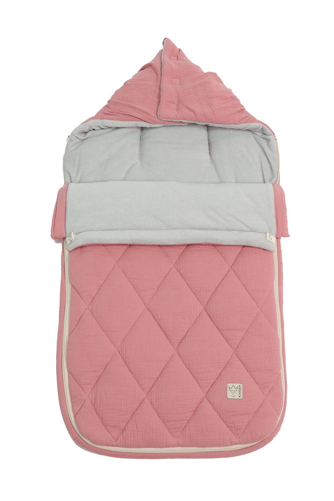 KAISER 65784491 ANNY Sommer Fusssack, Perfekt für warme Tage geeignet, 6-36 Monate, Fb. birdal rose,