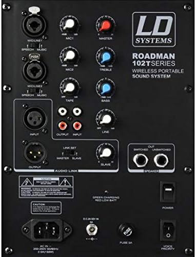 LD Systems Roadman 102 B6 ; Mobiler PA Lautsprecher mit Handmikrofon 655-679 MHz 655 - 679 MHz mit H