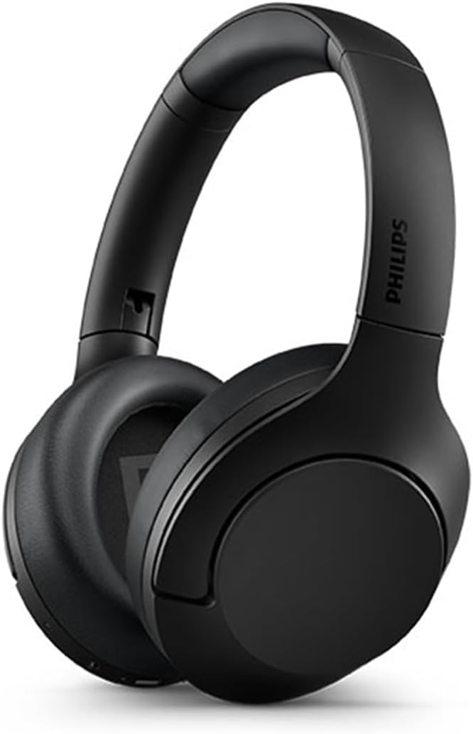 PHILIPS Audio Audio TAH8506BK Kabellose Over Ear Kopfhörer mit Noise Cancelling Pro, Schwarz, TAH850