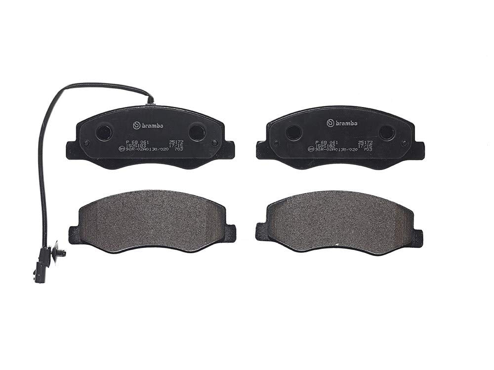 Brembo P68061 Hintere Bremsbeläge, Anzahl 4