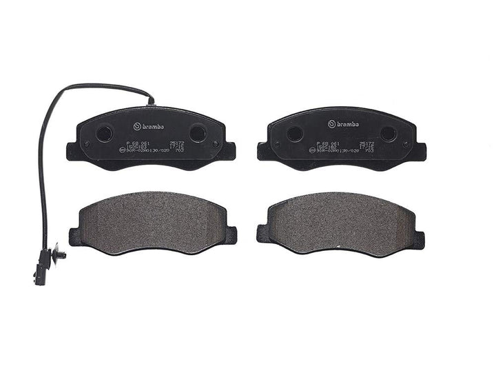 Brembo P68061 Hintere Bremsbeläge, Anzahl 4