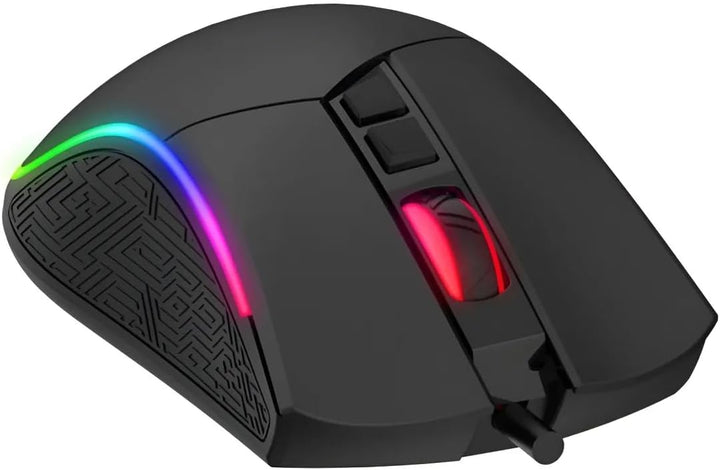 havit Gaming Maus mit Kabel - Computer Maus [mit USB Kabel und LED-Switch-Button] - Gaming Mouse [mi