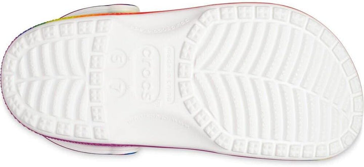 Crocs Unisex Classic Printed Floral ClogsHolzschuh 37/39.5 EU Regenbogen Regenbogen Riemen, 37/39.5