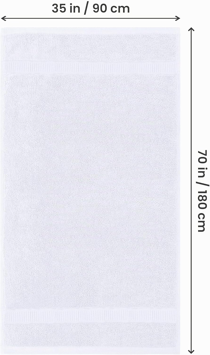 Utopia Towels - 2er Badetücher Gross aus Baumwolle mit Aufhänger, Saunatücher,Badehandtücher Gross,