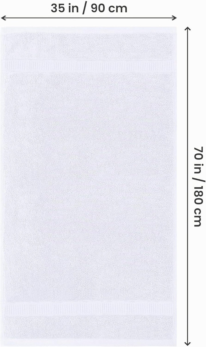 Utopia Towels - 2er Badetücher Gross aus Baumwolle mit Aufhänger, Saunatücher,Badehandtücher Gross,