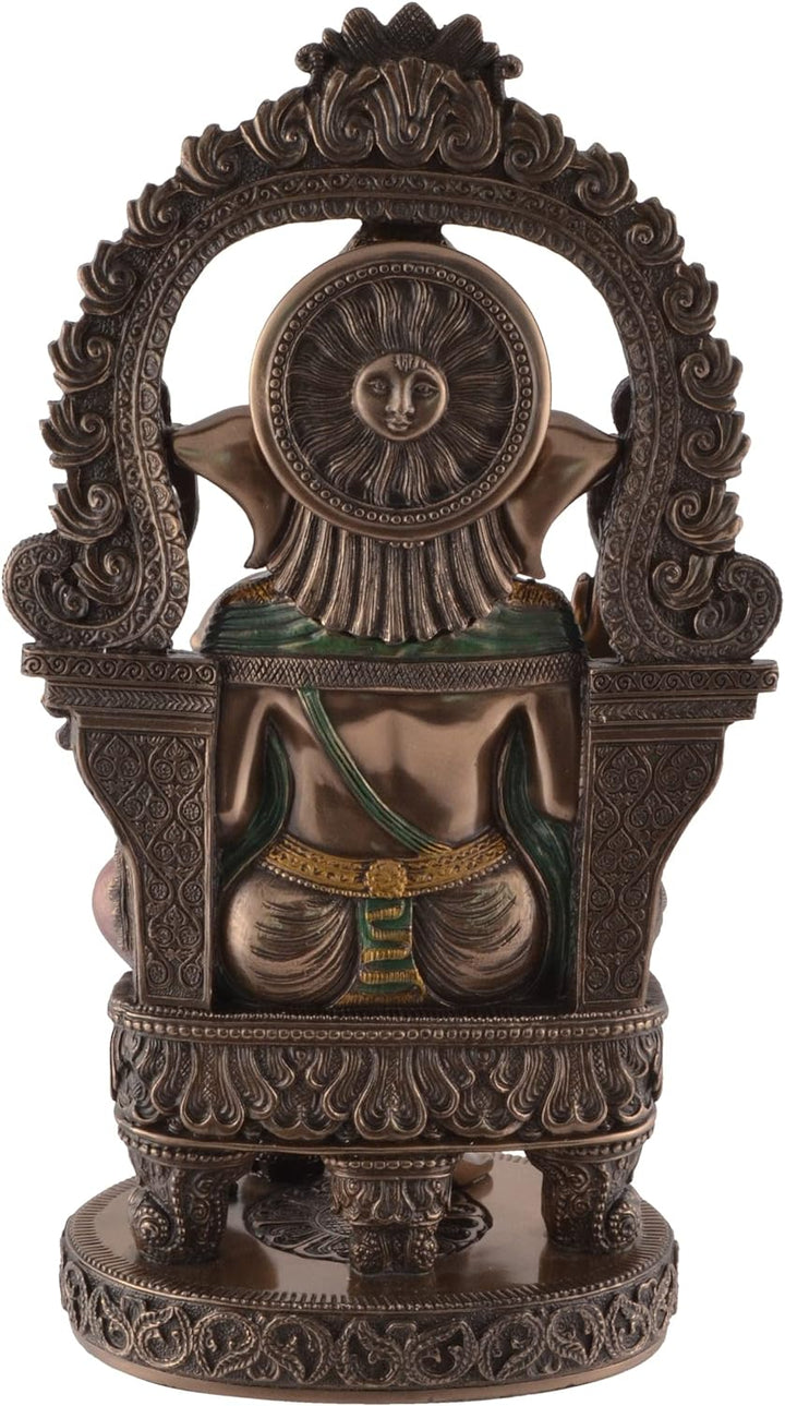 VOGLER Joh. Vogler GmbH Ganesha indischer Gott des Glücks - Tempelbogen sitzend bronziert by Verones
