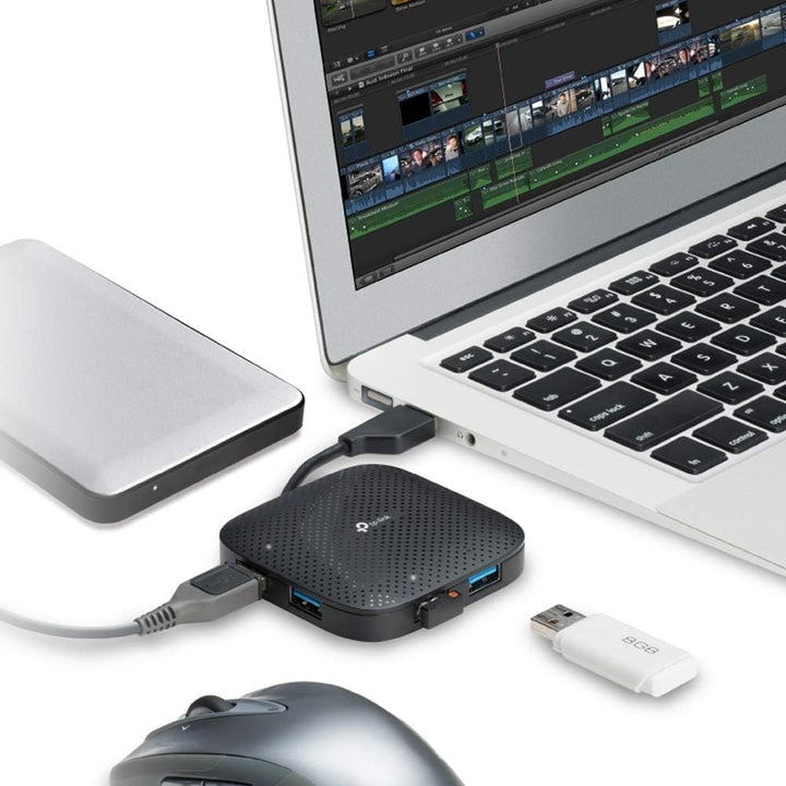 TP-Link UH400 4-Port USB 3.0 Hub, USB Verteiler 5Gbps, USB Mehrfachstecker für MacBook, iMac, Surfac