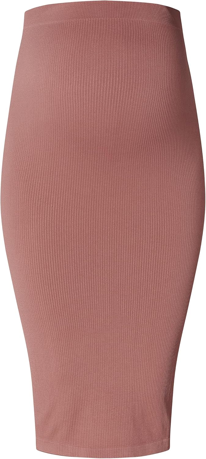 Noppies Damen Ema Seamless Rib Skirt OTB Rock, Burlwood - N143