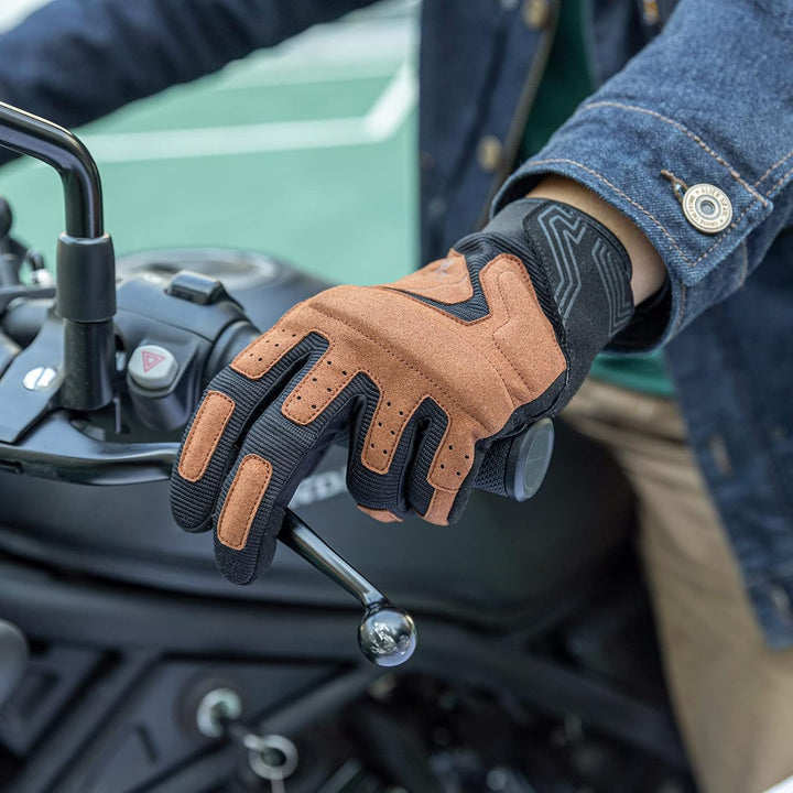 ROCKBROS Motorradhandschuhe Herren Motorrad Handschuhe Winddichte Touchscreen Radsporthandschuhe Atm