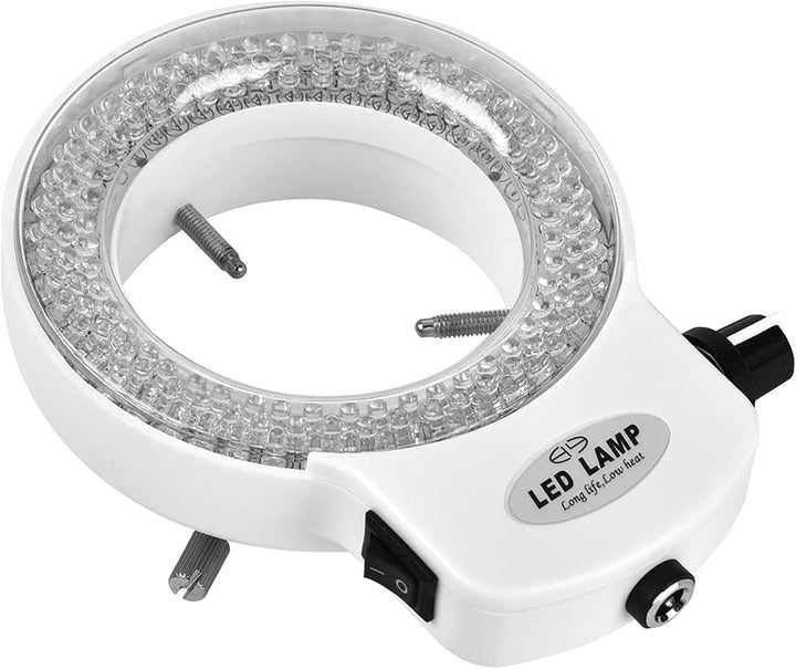 LED Mikroskop Ringleuchte, 144 LED-Perlen, Einstellbare Helligkeit, ss, für Stereomikroskop und Schm