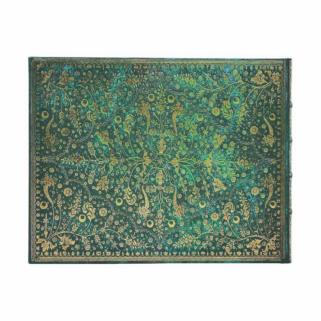 Paperblanks - Emerald Flower - Nature's Grace - Guest Book - Guest Book - Unlined - Clasp - 144 Pg -