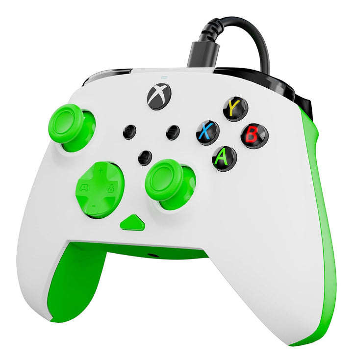 Turtle Beach Rematch Core Weiss/Grün Wired Gaming Controller – Lizenziert für Xbox Series X und S, X
