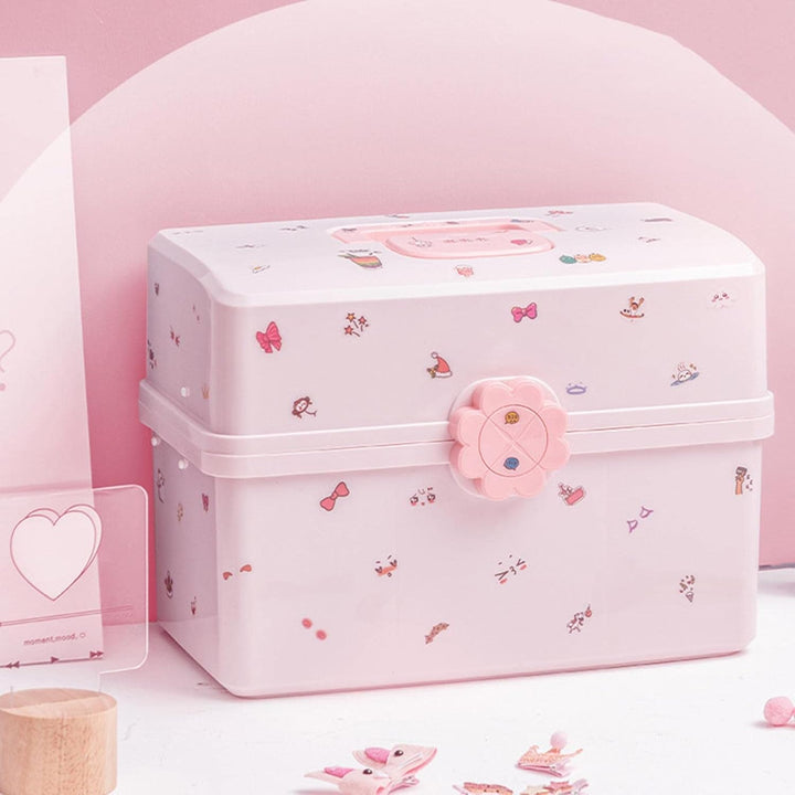 2 Satz Haar-accessoires Aufbewahrung– Craft-Aufbewahrungsboxen Mit Fächern | Schmuckschatulle Für Mä
