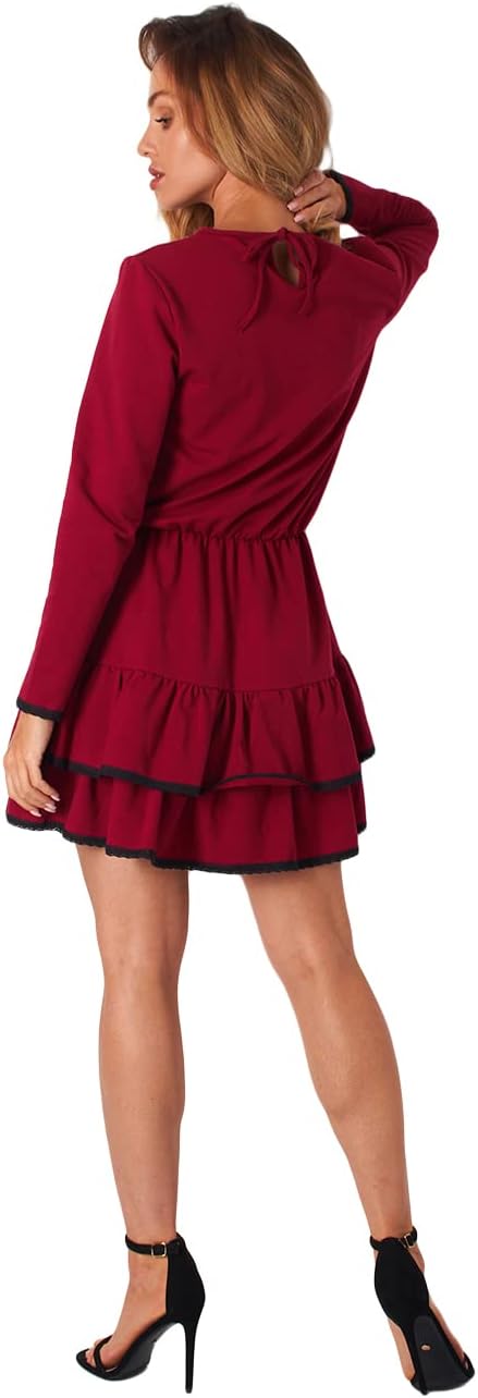 Lemoniade Damen Winter- / Herbstkleid Langarm (Made in EU) mit ausgefallenen Details und in vielen F