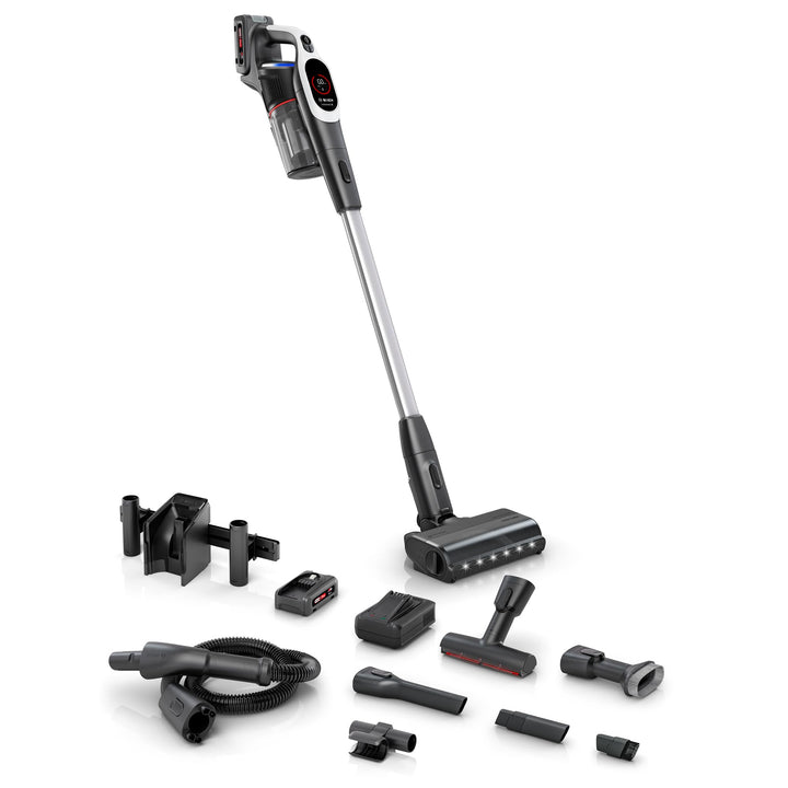 Bosch Akku-Staubsauger Unlimited 9 BTS942WQC, kabellos, MicroClean Technology, Display, Staubkomprim
