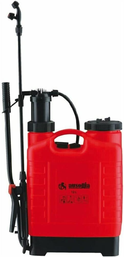 AUSONIA - 38003 RÜCKENSPRITZE MIT BEHÄLTER FÜR 12 LITER MIT HEBELN, HANDBRAUSE UND DECKEL, ZUR ERLEI