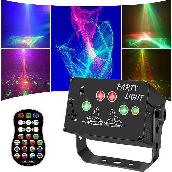 Discolicht, 120 LED-Muster Partylicht USB Neu aktualisiert aurora light Sound Aktivierte Bühnenlicht