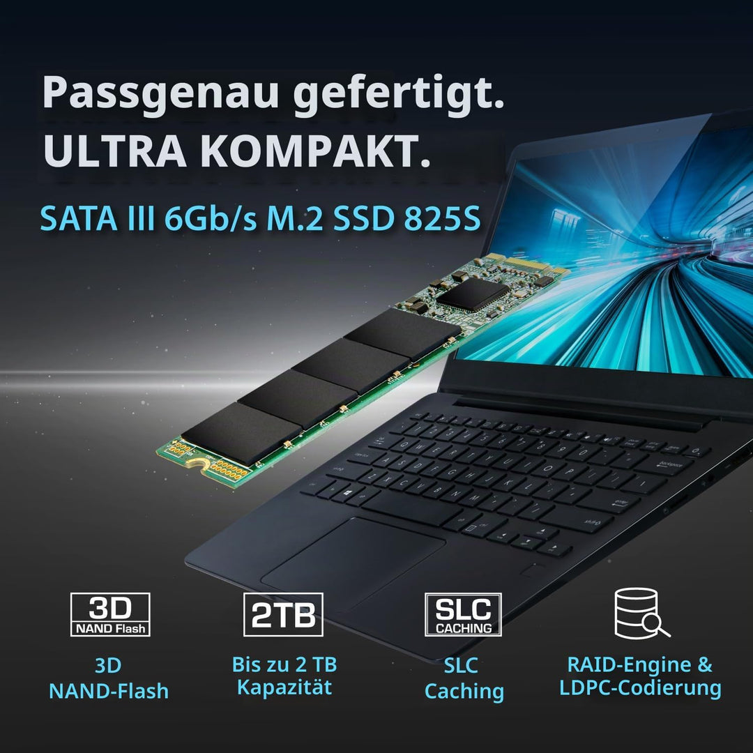 Transcend 2TB SATA III 6Gb/s MTS825S 80mm M.2 SSD (TS2TMTS825S)