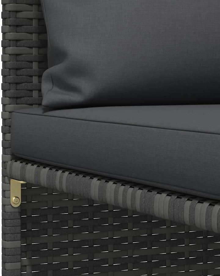 vidaXL Gartensofa 3-Sitzer mit Kissen Ecksofa Mittelsofa Sofa Lounge Gartenset Gartenmöbel Garten Ga