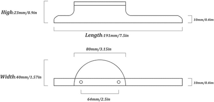 Wotendy 4 Stück Schrankgriffe Gold, Küchenschrank Griffe, 64mm lochabstand, Möbelgriffe Zinklegierun