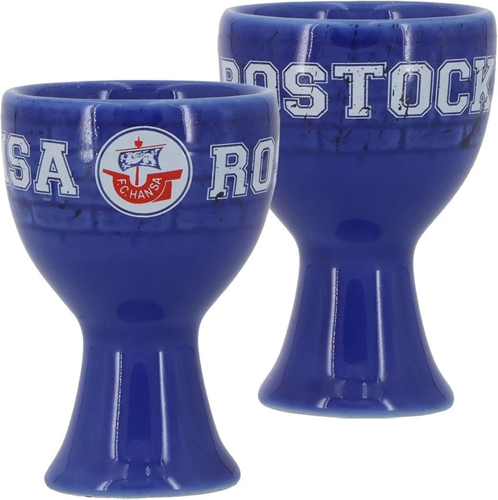 F.C. Hansa Rostock Eierbecher - Mauer - 2er Set | FCH - Plus Lesezeichen Wir lieben Fussball