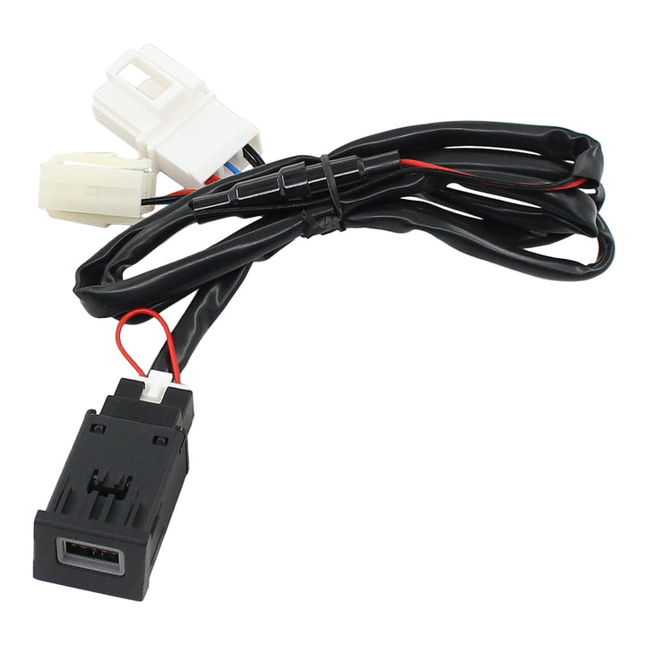 USB Ladegerät Buchse mit Kabelbaum Armaturenbrett Steckdose USB Ladesteckdose Einbaubuchse Schnellla