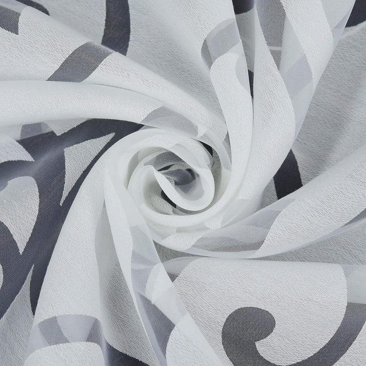 Joyswahl Voile Ösenrollo Transparenter Raffrollo Ausbrenner Raffgardinen »Jessica« Schals Fenster Ga