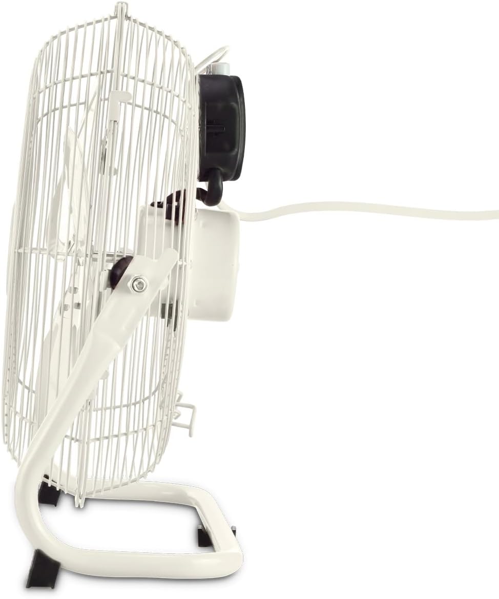 CREATE / AIR FLOOR RETRO/Industrieller Bodenventilator/Cremeweisser Ventilator, 16 Zoll, starker Luf