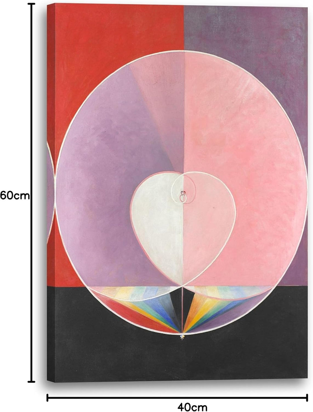 Printed Paintings Leinwand (40x60cm): Hilma af Klint - Doves, Nr. 2 40x60 cm, 40x60 cm