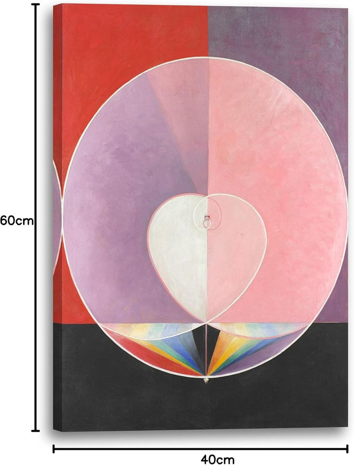 Printed Paintings Leinwand (40x60cm): Hilma af Klint - Doves, Nr. 2 40x60 cm, 40x60 cm