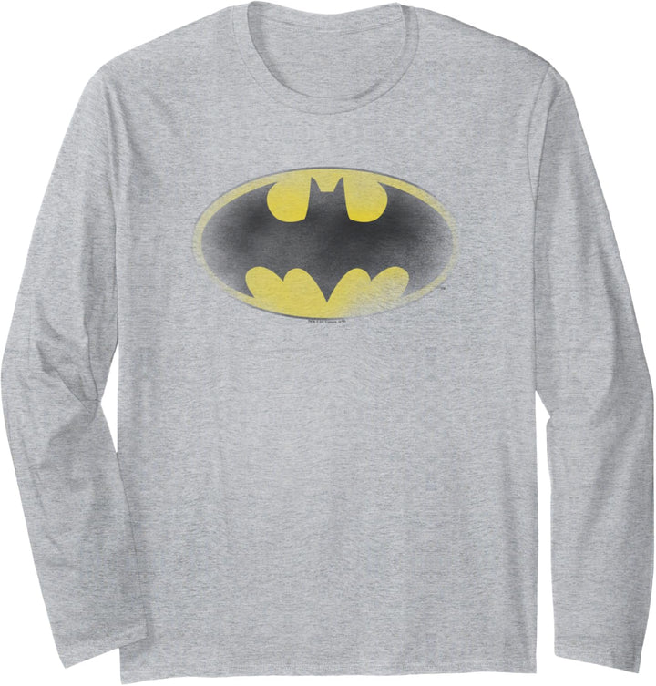 Batman Faded Logo Langarmshirt