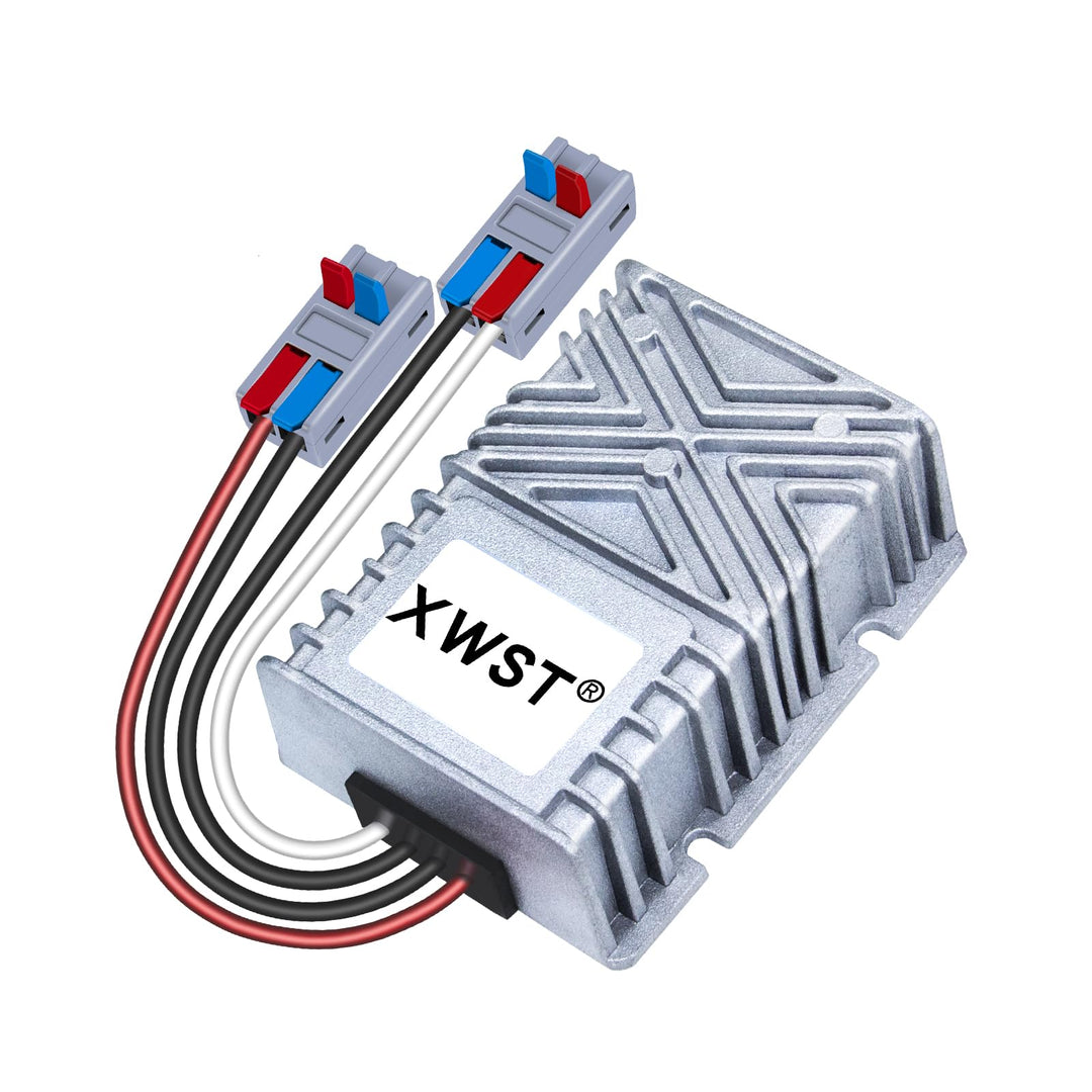 DC DC Wandler 12V auf 24V Spannungswandler 15A 360W mit Schnellverbinder Kabelverbinder, DC Step Up