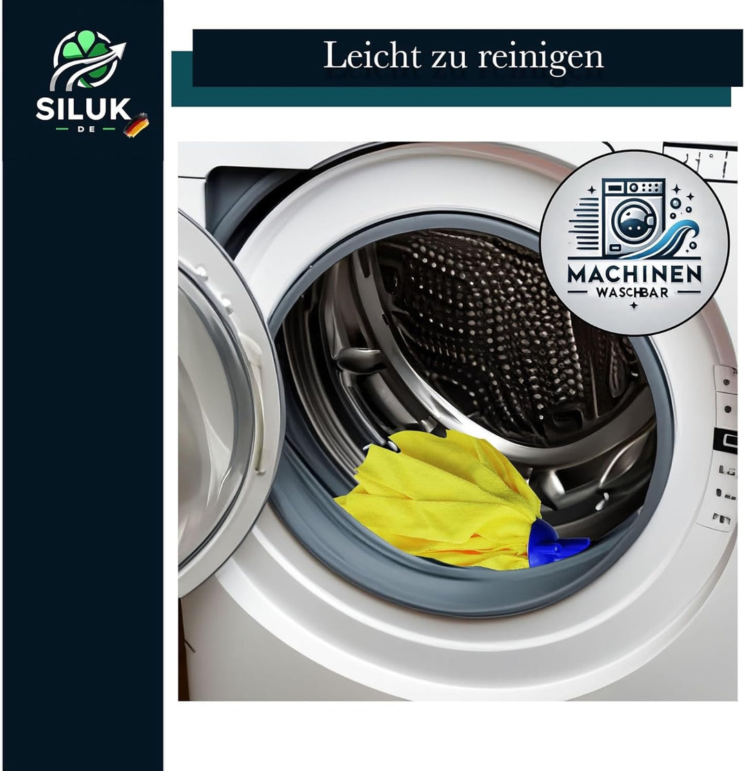 6 x Ersatzkopf für Leifheit Classic Mopp für Alle Flecken Entfernen Boden (Microfaser), Microfaser