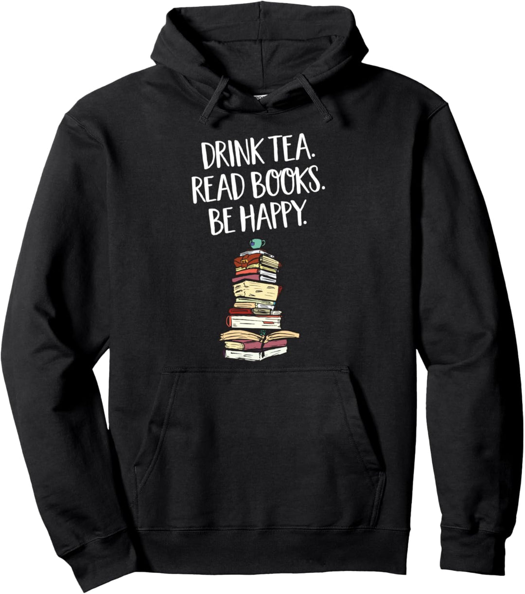 Kauf Sie Tee Lesen Buch Seien Sie glücklich, Design zu Pullover Hoodie